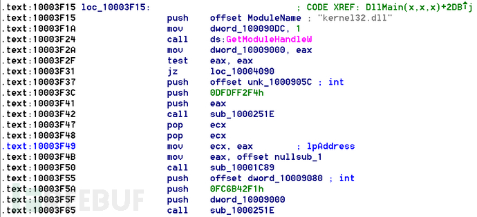 ʵÏÖ¶¯Ì¬µ¼È뺯ÊýµÄ¶ñÒâ´úÂë¶ÎµÄÒ»²¿·Ö