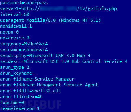 ½âÃܺóµÄ¶ñÒâÈí¼þÉèÖÃÎļþµÄÄÚÈÝ